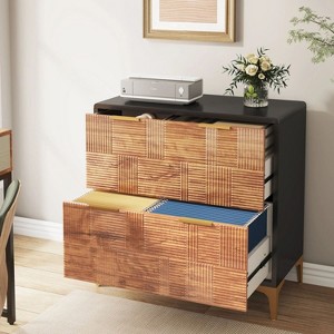 Hommoo 2-Drawer File Cabinet, Modern Filing Cabinet with Adjustable Hanging Bar - 1 of 4