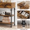 43" L Console Table with 2 Drawers and 3 Tier Shelves, Hallway Table Home Furniture for Living Room, Foyer, Bedroom - 4 of 4