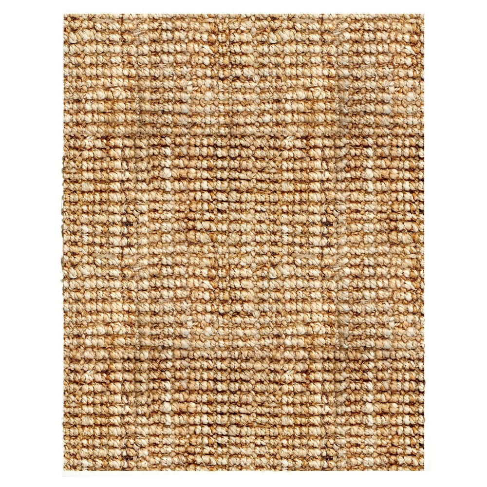 5'x8' Solid Area Rug Light Brown - Anji Mountain