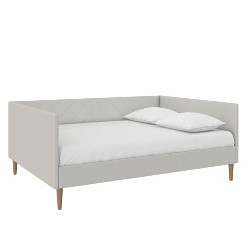 Full Valerian Upholstered Daybed Gray Linen - Room & Joy