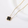 Four Leaf Clover Necklace for Women, 18K Gold Plated Lucky Jewelry Gift - 4 of 4