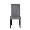 Velvet Napoli Side Chair (Set of 2) with Memory Foam Seat, Solid Asian Hardwood Legs, Corner-Blocked Joints, Hand-Stained Finish - 3 of 4