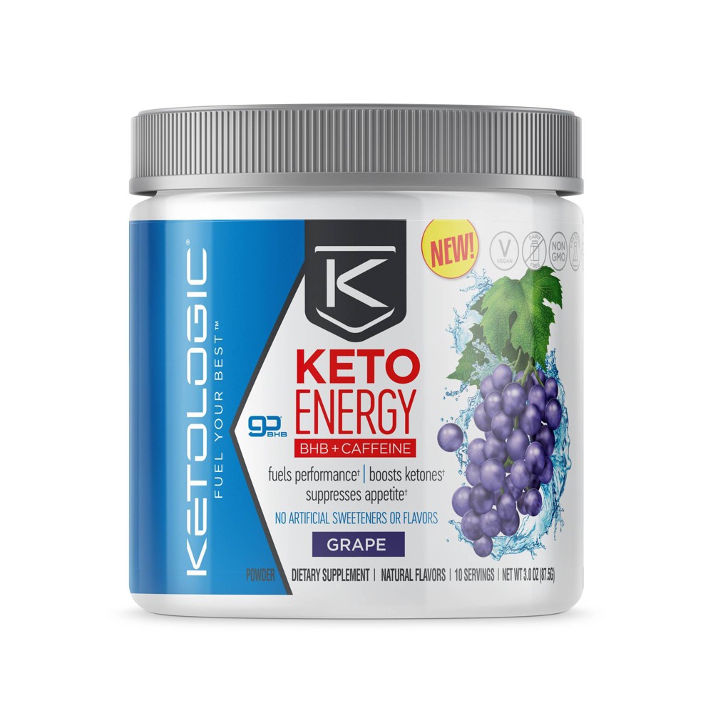 KetoLogic Energy Bhb Salts - Grape - 3.0oz