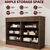 Fluted 6 Drawer Dresser, 47" Wide 6 Chest of Drawers with Double Waveform Fluted Panel, Wooden Storage Cabinet for Bedroom Living Room Nursery - 4 of 4