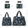 Wrapables Large & Small Foldable Nylon Reusable Shopping Bags (Set of 2), Numbers - 2 of 4
