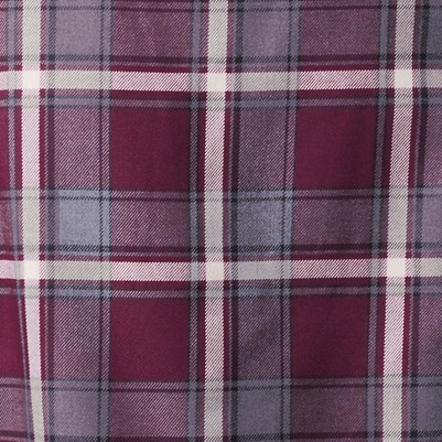 burgundy/gray plaid