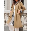 Imily Bela Elegant Womens Long Oversized Trench Coat Women Windproof Long Coat - 3 of 4