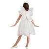 HalloweenCostumes.com Girls Tooth Fairy Costume, Sweet Tooth Dress, Magical Princess Satin Outfit with Glitter Wings - 4 of 4