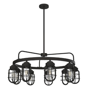 Hunter Fans 34.5" Starklake Ceiling Light Noble Bronze Finish - 9 Bulb Industrial Chandelier for Modern & Farmhouse Spaces - 1 of 1