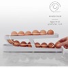 RollDown Egg Dispenser, Space-Saving Rolling Eggs Organizer for Refrigerator - 3 of 4