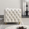 NicBex Couches for Living Room 86" Loveseat Sofa Luxury Modern Velvet Fluffy Upholstered 2-seater Sofa with 2 Throw Pillows for Bedroom - 2 of 4