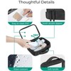 Clear TSA-Approved Toiletry Bag, Large Opening Quart Sized Makeup Bag with Handle, Double Zipper - 4 of 4