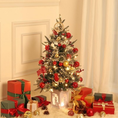 Christmas Tree with 78 Multi-Color  Lights, 3 Ft Pre-Lit Artificial Christmas Decoration