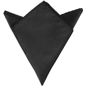 Elerevyo Men Foldable Satin Shiny Solid Color Pocket Squares - 1 of 4