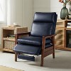 Justus Mid-Century Modern Vegan Leather Solid Wood Recliner|ARTFUL LIVING DESIGN - 3 of 4