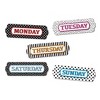 Ashley Productions® Magnetic Die-Cut Timesavers & Labels, Days of the Week, Black and White Assorted Patterns, 8 Per Pack, 3 Packs - 3 of 3