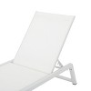 PAGED Patio Lounge Chair Tiltable Recliner with Metal Frame and Mesh Modern Chaise Lounge for Garden, Poolside - 3 of 4