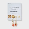 SUGARFIX by BaubleBar Americana Glow Statement Earrings - White/Red/Gold - 2 of 3