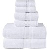Noble House Ultra Soft 100% Cotton Extra Heavy & Absorbent Hotel & Spa Feel 6pc Bath Towel Set Bathroom 2 Bath Towels 2 Hand Towels 2 Washcloths - 3 of 4
