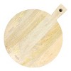 Gibson Mango Wood 14 Inch Round Charcuterie Serving Board - 4 of 4