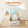JOEJOY Cat Litter Box with Drawer, 46L Enclosed Potty with Carbon Filter, Triple Filtration System, Leak-Proof Design for Indoor Cats - 3 of 4
