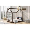 Streamdale Full Size House Bed Wood Bed, Espresso - 3 of 4