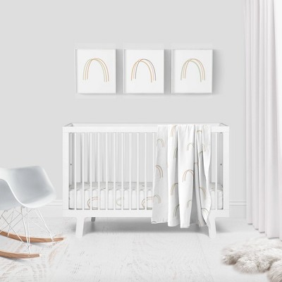 Goumi Rainbow Organic Bedding Set - 3pc - White