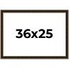PosterPalooza | Ornate Brown Picture Frame - UV Acrylic, Backing Board, Hanging Hardware Included - 2 of 4