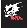 No Fear Fire Skull Logo Adult Long Sleeve Hoodie - 2 of 3
