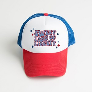 Simply Sage Market Sweet Land Of Liberty Retro Foam Trucker Hat - 1 of 2