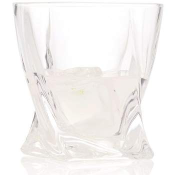 Bezrat Whiskey Glasses Set of 6 Lead Free Crystal Old Fashioned