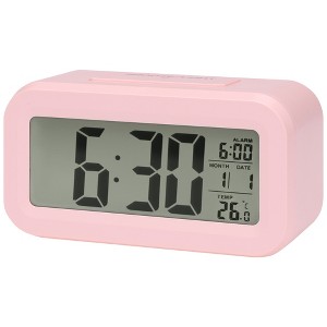 Unique Bargains Plastic Battery Powered Digital Temperature Alarm Clock 5.5 x 2.8 x 1.8 Inches - 1 of 4