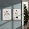 Christmas Santa and Snowman Framed Wall Signs – Set of 2 by Melrose - 3 of 3