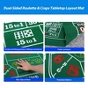 GSE 36" x 72" Double-Sided Casino Layout Felt, Las Vegas Style Tabletop Mat for Parties, Home Entertainment, Poker Game Night - 3 of 4