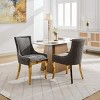 Chenille Dining Chairs Set of 2,Classic Upholstered Dining Room Chairs with Plated Legs,Foam Filled Accent Chairs for Modern Home-Cuddlewood - 2 of 4