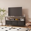 GustoWave Dresser TV Stand with 3 Fabric Drawer, Media Console for 55 Inch TV,  TV Console Table with Storage, Entertainment Center with Open Shelf - 2 of 4