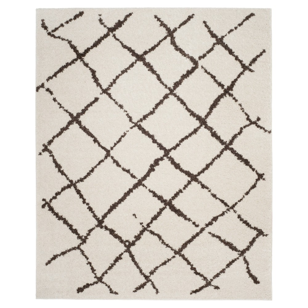 Cream Trellis Loomed Area Rug 8'x10' - Safavieh