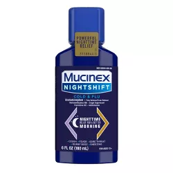 Mucinex Night Shift Cold & Flu Liquid - 6 fl oz
