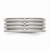 Black Bow Jewelry Stainless Steel, 8mm Multi Grooved Unisex Comfort Fit Band - 3 of 4