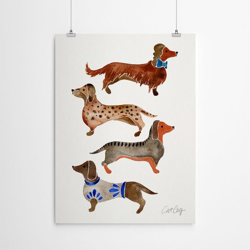 Americanflat Animal Dachshunds By Cat Coquillette Poster, 4 of 7