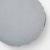16" Round Pillow Chambray with Floral Gusset Blue - Threshold™ Design with Studio McGee - 3 of 4