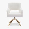 WestinTrends Genevieve Mid-Century Modern Upholstered Boucle Swivel Accent Chair - 4 of 4