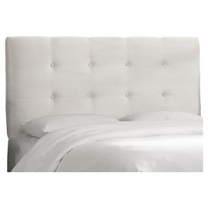 Dolce Microsuede Headboard - Premier White - King - Skyline Furniture