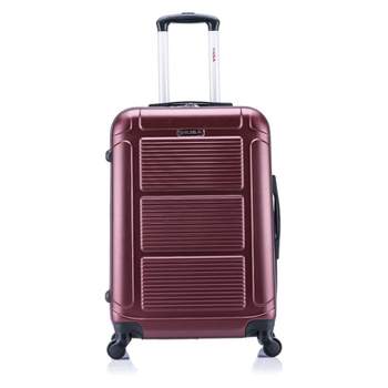 InUSA Pilot Lightweight Hardside Medium Checked Spinner Suitcase 
