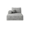 Whisen Convertible Sleeper Sofa Bed, Plush Corduroy Fabric, Back Support with Pillow - 3 of 4