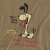 Garfield Dont Worry Be Stupid Adult T-Shirt Safari Green - 2 of 4