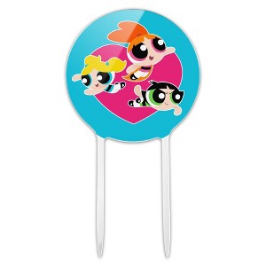 Powerpuff Girls Heart Acrylic Cake Topper - 1 of 4