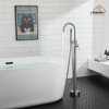 CASAINC Single-Handle Floor Mounted Claw Foot Freestanding Tub Faucet in Chrome - 4 of 4