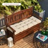 ARTPLAN Outdoor 48 Inch Bench Cushion Tufted for Outdoor Furniture, 48"x18"x4" Wicker Patio Loveseat Cushion All Weather - 3 of 4