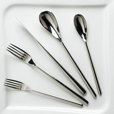 20pc Stainless Steel Dragonfly Silverware Set - Fortessa Tableware Solutions